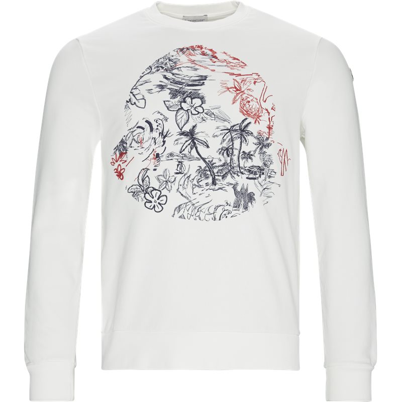 Moncler Regular fit 80420-50-8098U Sweatshirts Off White Billede af Moncler Regular fit 80420-50-8098U Sweatshirts Off White
